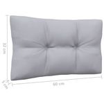 Casa si Gradina - Gradina si terasa - Mobilier exterior - Canapele si fotolii gradina - Canapea de gradina cu 4 locuri, cu perne gri, lemn masiv pin - Infinity.ro