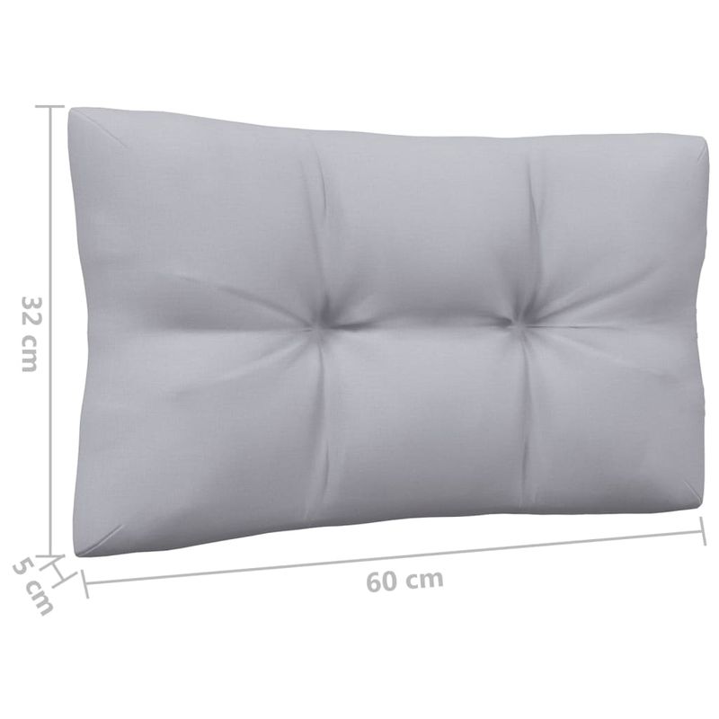 Casa si Gradina - Gradina si terasa - Mobilier exterior - Canapele si fotolii gradina - Canapea de gradina cu 4 locuri, cu perne gri, lemn masiv pin - Infinity.ro