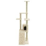 Petshop - Accesorii petshop - Jucarii animale - Ansambluri de joaca - Ansamblu pisici, stalpi din funie sisal, crem, 155 cm - Infinity.ro