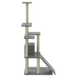 Petshop - Accesorii petshop - Jucarii animale - Ansambluri de joaca - Ansamblu pisici, stalpi din funie sisal, gri deschis, 155 cm - Infinity.ro