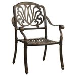 Casa si Gradina - Gradina si terasa - Mobilier exterior - Seturi mobila gradina - Set mobilier bistro, 3 piese, bronz, aluminiu turnat - Infinity.ro