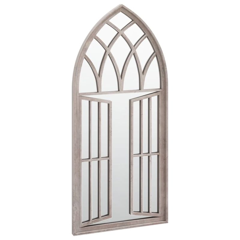 Casa si Gradina - Decoratiuni - Oglinzi - Oglinda de gradina, nisipiu, 100x45 cm, fier, uz exterior - Infinity.ro
