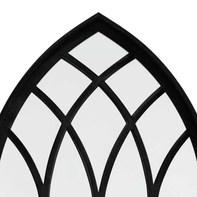 Casa si Gradina - Decoratiuni - Oglinzi - Oglinda de gradina, negru, 100x45 cm, fier, uz exterior - Infinity.ro