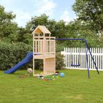 Jucarii, Copii si Bebe - Jucarii si jocuri - Jucarii de exterior - Spatii de joaca si accesorii - Set de joaca pentru exterior, lemn masiv de pin - Infinity.ro