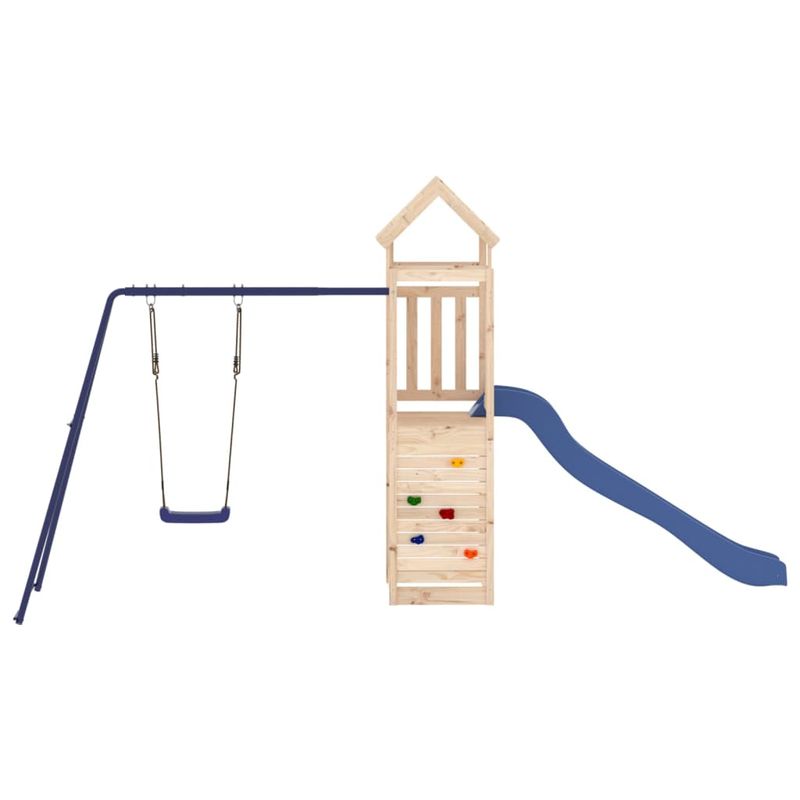 Jucarii, Copii si Bebe - Jucarii si jocuri - Jucarii de exterior - Spatii de joaca si accesorii - Set de joaca pentru exterior, lemn masiv de pin - Infinity.ro