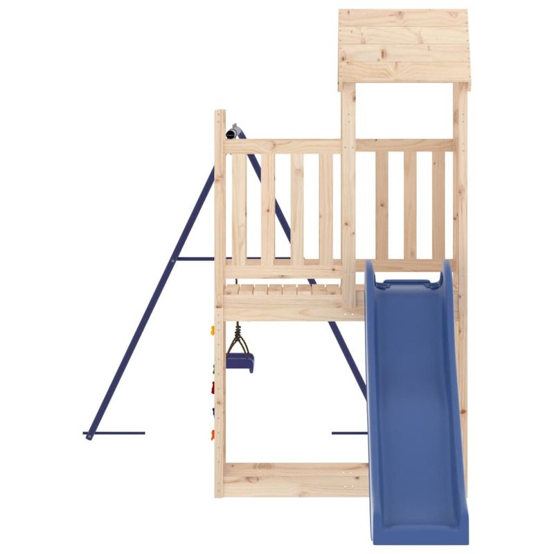 Jucarii, Copii si Bebe - Jucarii si jocuri - Jucarii de exterior - Spatii de joaca si accesorii - Set de joaca pentru exterior, lemn masiv de pin - Infinity.ro