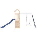Jucarii, Copii si Bebe - Jucarii si jocuri - Jucarii de exterior - Spatii de joaca si accesorii - Set de joaca pentru exterior, lemn masiv de pin - Infinity.ro