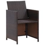 Casa si Gradina - Gradina si terasa - Mobilier exterior - Seturi mobila gradina - Set mobilier de exterior cu perne, 5 piese, maro, poliratan - Infinity.ro