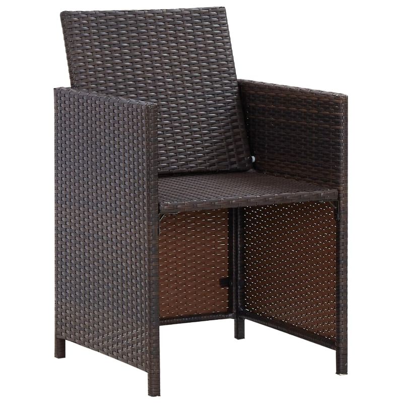 Casa si Gradina - Gradina si terasa - Mobilier exterior - Seturi mobila gradina - Set mobilier de exterior cu perne, 5 piese, maro, poliratan - Infinity.ro