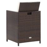 Casa si Gradina - Gradina si terasa - Mobilier exterior - Seturi mobila gradina - Set mobilier de exterior cu perne, 5 piese, maro, poliratan - Infinity.ro