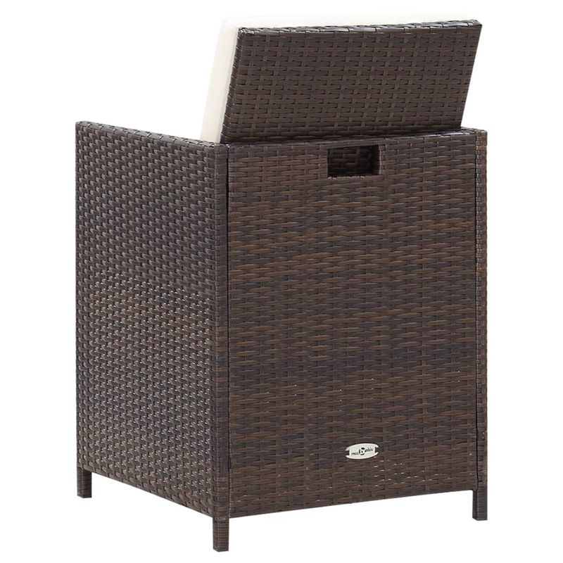 Casa si Gradina - Gradina si terasa - Mobilier exterior - Seturi mobila gradina - Set mobilier de exterior cu perne, 5 piese, maro, poliratan - Infinity.ro