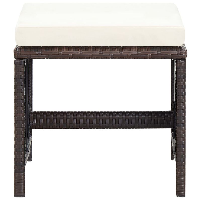 Casa si Gradina - Gradina si terasa - Mobilier exterior - Seturi mobila gradina - Set mobilier de exterior cu perne, 5 piese, maro, poliratan - Infinity.ro