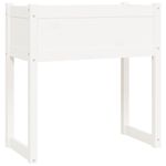 Casa si Gradina - Gradinarit si plante - Plante si ghivece - Ghivece si suporturi - Jardiniera, alb, 78x40x81 cm, lemn masiv de pin - Infinity.ro