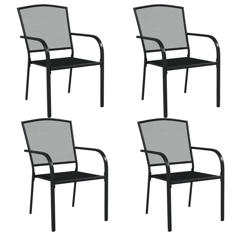 Casa si Gradina - Gradina si terasa - Mobilier exterior - Seturi mobila gradina - Set de masa gradina, 5 piese, antracit, otel - Infinity.ro