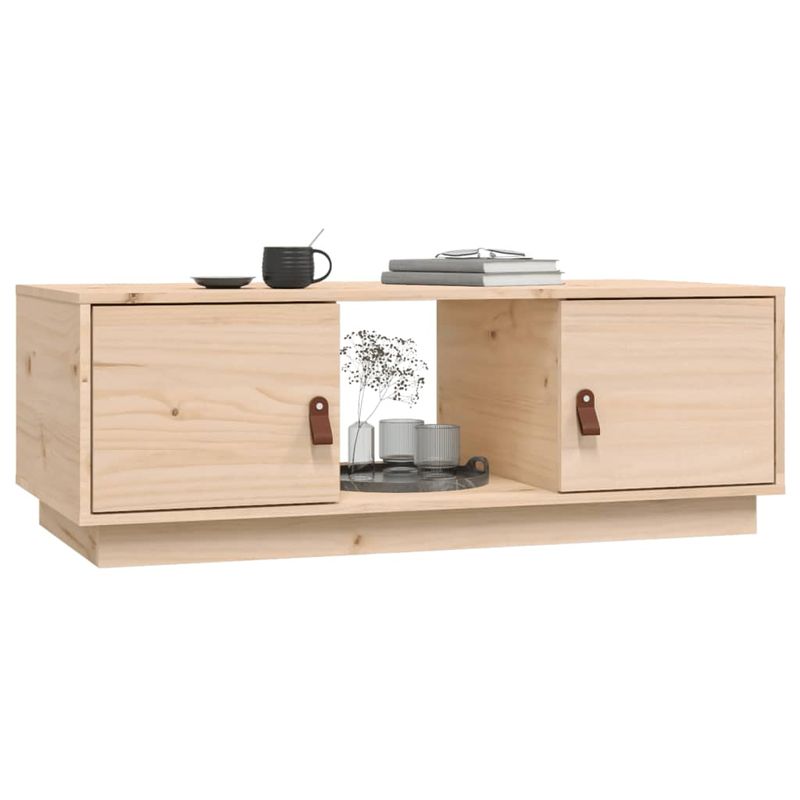 Casa si Gradina - Mobilier - Mese si birouri - Masute de cafea - Masuta de cafea, 100x50x35 cm, din lemn masiv de pin - Infinity.ro