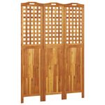 Casa si Gradina - Decoratiuni - Pereti despartitori si paravane - Paravan de camera 3 panouri 121,5x2x180 cm lemn masiv de acacia - Infinity.ro
