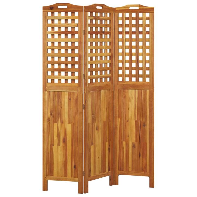 Casa si Gradina - Decoratiuni - Pereti despartitori si paravane - Paravan de camera 3 panouri 121,5x2x180 cm lemn masiv de acacia - Infinity.ro