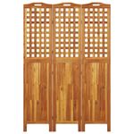 Casa si Gradina - Decoratiuni - Pereti despartitori si paravane - Paravan de camera 3 panouri 121,5x2x180 cm lemn masiv de acacia - Infinity.ro