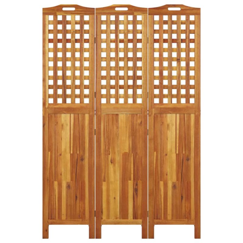 Casa si Gradina - Decoratiuni - Pereti despartitori si paravane - Paravan de camera 3 panouri 121,5x2x180 cm lemn masiv de acacia - Infinity.ro