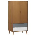 Casa si Gradina - Mobilier - Dulapuri si sifoniere - Sifoniere - Sifonier "MOLDE", maro, 90x55x175 cm, lemn masiv de pin - Infinity.ro