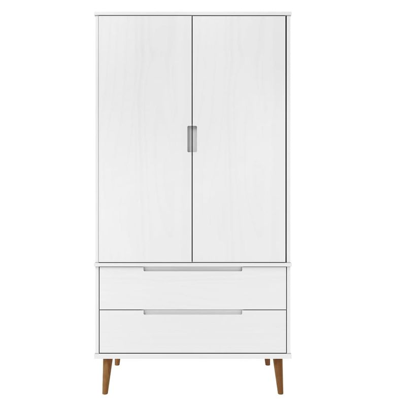 Casa si Gradina - Mobilier - Dulapuri si sifoniere - Sifoniere - Sifonier "MOLDE", alb, 90x55x175 cm, lemn masiv de pin - Infinity.ro