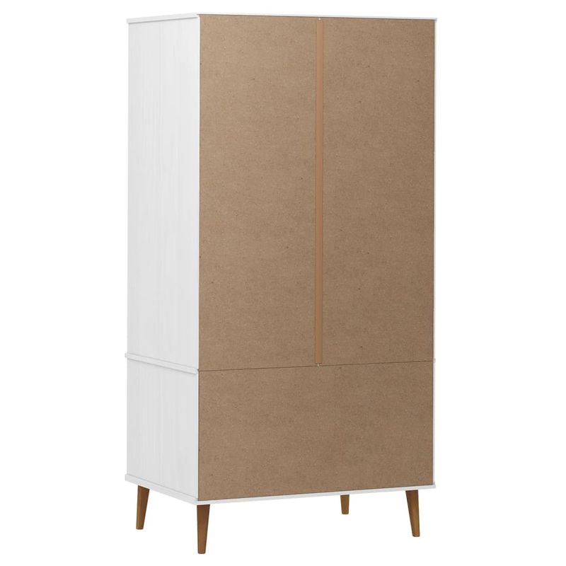 Casa si Gradina - Mobilier - Dulapuri si sifoniere - Sifoniere - Sifonier "MOLDE", alb, 90x55x175 cm, lemn masiv de pin - Infinity.ro