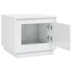 Casa si Gradina - Mobilier - Mese si birouri - Masute de cafea - Masuta de cafea, alb extralucios, 51x50x44 cm, lemn prelucrat - Infinity.ro