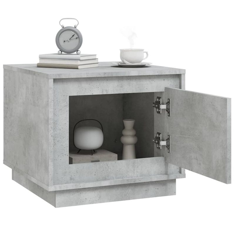 Casa si Gradina - Mobilier - Mese si birouri - Masute de cafea - Masuta de cafea, gri beton, 51x50x44 cm, lemn prelucrat - Infinity.ro