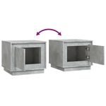 Casa si Gradina - Mobilier - Mese si birouri - Masute de cafea - Masuta de cafea, gri beton, 51x50x44 cm, lemn prelucrat - Infinity.ro