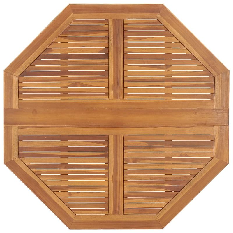 Casa si Gradina - Gradina si terasa - Mobilier exterior - Seturi mobila gradina - Set de mobilier de exterior pliabil, 5 piese, lemn masiv de tec, formă octogon, model cu cotieră" - Infinity.ro