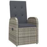 Casa si Gradina - Gradina si terasa - Mobilier exterior - Scaune si sezlonguri gradina - Set mobilier de gradina cu perne, 9 piese, gri, poliratan - Infinity.ro