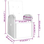 Casa si Gradina - Gradina si terasa - Mobilier exterior - Scaune si sezlonguri gradina - Set mobilier de gradina cu perne, 9 piese, gri, poliratan - Infinity.ro