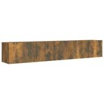 Casa si Gradina - Mobilier - Seturi de mobilier - Seturi living - Set dulapuri TV, 2 piese, stejar fumuriu, lemn prelucrat, lăţime 80/100 cm - Infinity.ro