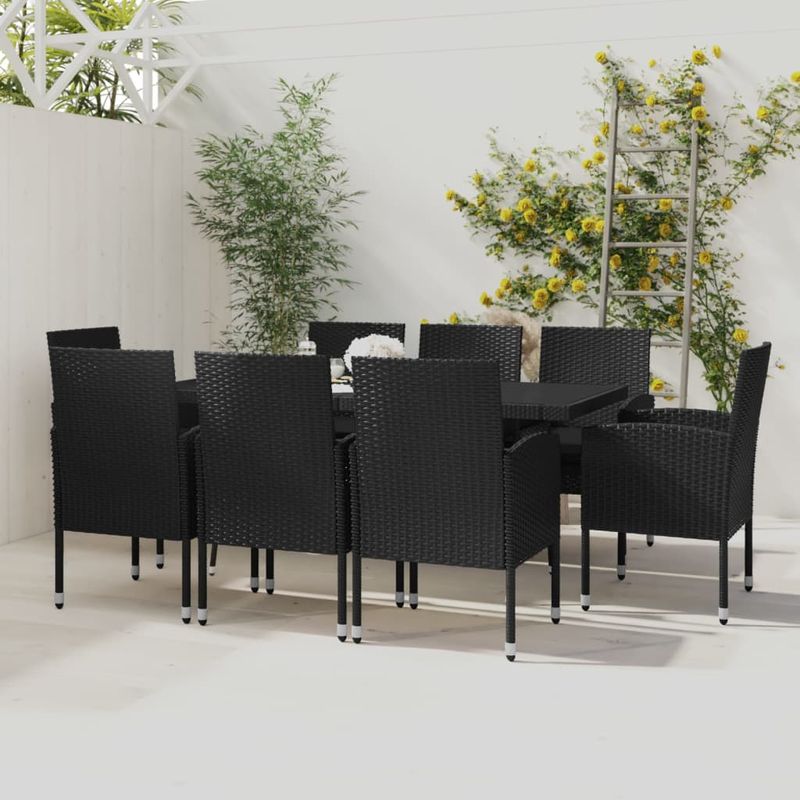 Casa si Gradina - Gradina si terasa - Mobilier exterior - Seturi mobila gradina - Set mobilier de gradina, 9 piese, poliratan - Infinity.ro