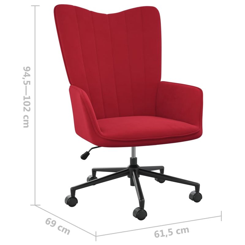 Casa si Gradina - Mobilier - Scaune si fotolii - Fotolii - Fotoliu de relaxare, rosu vin, catifea - Infinity.ro