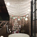 Casa si Gradina - Decoratiuni - Decoratiuni de sezon - vidalXL Ghirlanda luminoasa, 200 LED-uri, alb rece, 8 functii, 20 m - Infinity.ro