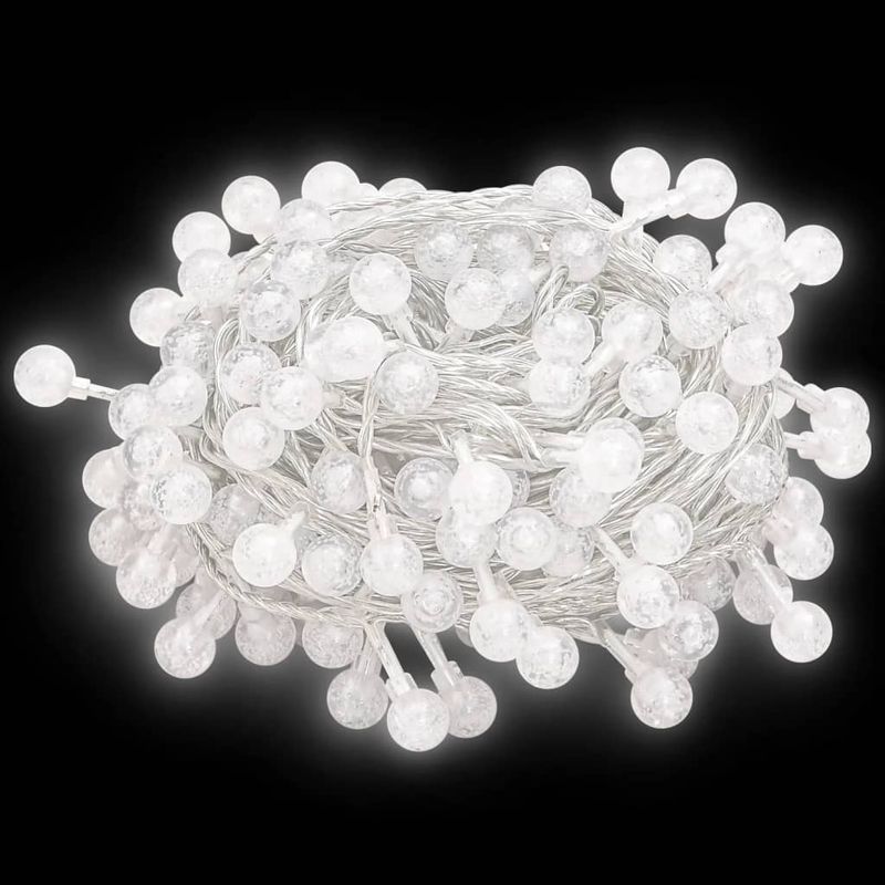 Casa si Gradina - Decoratiuni - Decoratiuni de sezon - vidalXL Ghirlanda luminoasa, 200 LED-uri, alb rece, 8 functii, 20 m - Infinity.ro