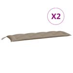 Casa si Gradina - Gradina si terasa - Mobilier exterior - Perne decorative exterior - Perne banca de gradina 2 buc., gri taupe, tesatura oxford, mărime 150 cm - Infinity.ro