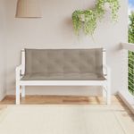 Casa si Gradina - Gradina si terasa - Mobilier exterior - Perne decorative exterior - Perne banca de gradina 2 buc., gri taupe, tesatura oxford, mărime 150 cm - Infinity.ro