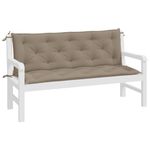 Casa si Gradina - Gradina si terasa - Mobilier exterior - Perne decorative exterior - Perne banca de gradina 2 buc., gri taupe, tesatura oxford, mărime 150 cm - Infinity.ro
