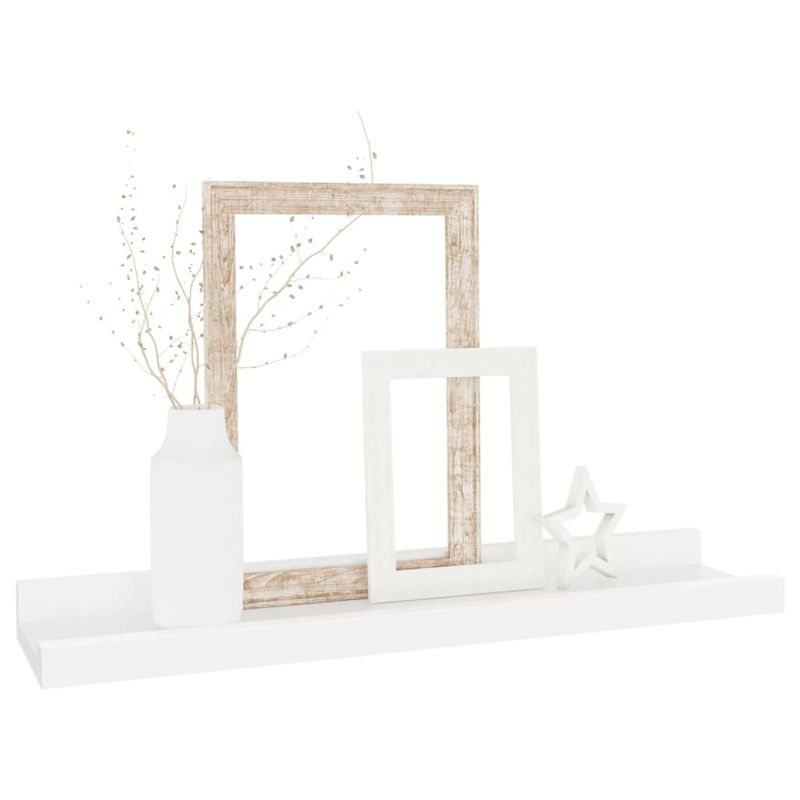 Casa si Gradina - Mobilier - Biblioteci si rafturi - Rafturi - Rafturi de perete, 4 buc., alb, 40x9x3 cm - Infinity.ro