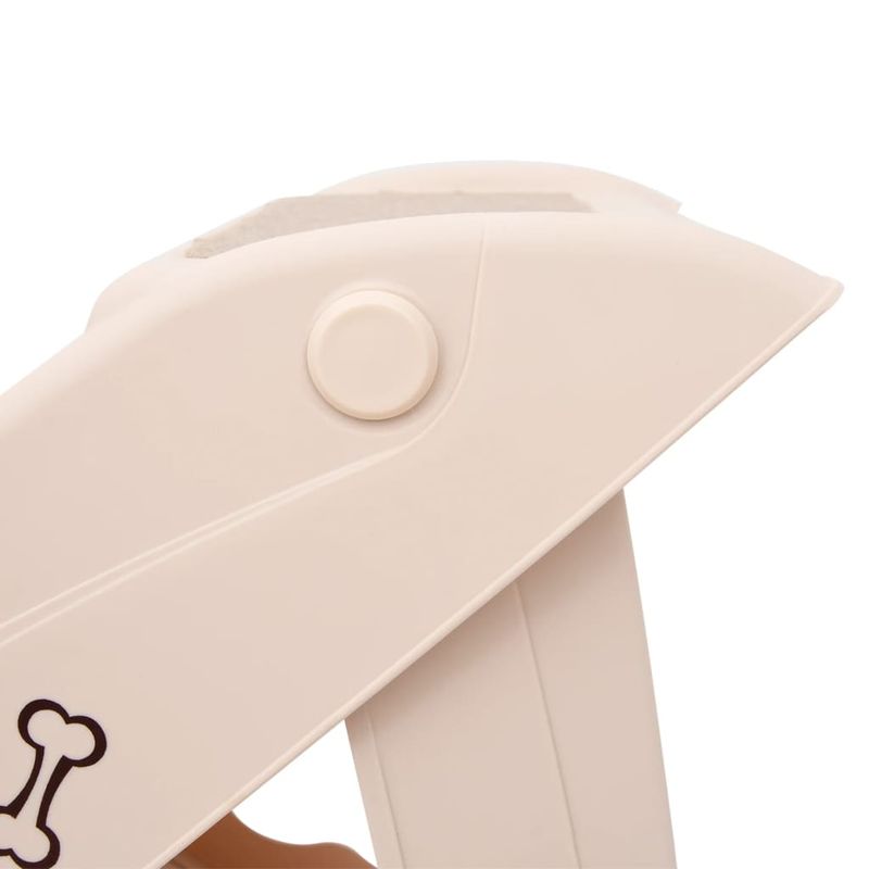 Petshop - Accesorii petshop - Dresaj animale - Scara pentru caini pliabila, crem, 62 x 40 x 49,5 cm - Infinity.ro