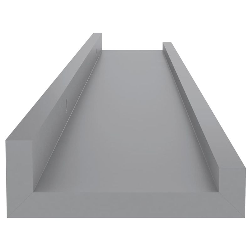 Casa si Gradina - Mobilier - Biblioteci si rafturi - Rafturi - Rafturi de perete, 4 buc., gri, 60x9x3 cm - Infinity.ro
