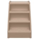 Petshop - Accesorii petshop - Dresaj animale - Scara pentru caini pliabila, maro, 62 x 40 x 49,5 cm - Infinity.ro