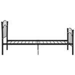 Casa si Gradina - Mobilier - Paturi si accesorii - Paturi - Cadru de pat, cu model de fotbal, negru, 90x200 cm, metal - Infinity.ro