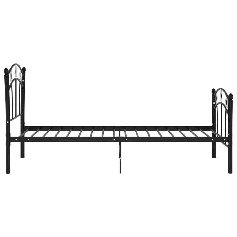 Casa si Gradina - Mobilier - Paturi si accesorii - Paturi - Cadru de pat, cu model de fotbal, negru, 90x200 cm, metal - Infinity.ro