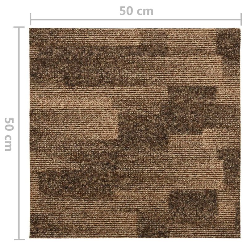 Casa si Gradina - Textile si covoare - Covoare - Covoare casa - Dale mocheta pentru podea, 20 buc., maro, 5 m² - Infinity.ro