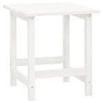 Casa si Gradina - Gradina si terasa - Mobilier exterior - Seturi mobila gradina - Scaun de gradina Adirondack cu masa, alb, lemn masiv de brad - Infinity.ro