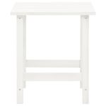 Casa si Gradina - Gradina si terasa - Mobilier exterior - Seturi mobila gradina - Scaun de gradina Adirondack cu masa, alb, lemn masiv de brad - Infinity.ro