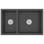 Casa si Gradina - Sanitare - Chiuveta bucatarie si accesorii - Chiuvete bucatarie - Chiuveta de bucatarie, negru, otel inoxidabil - Infinity.ro